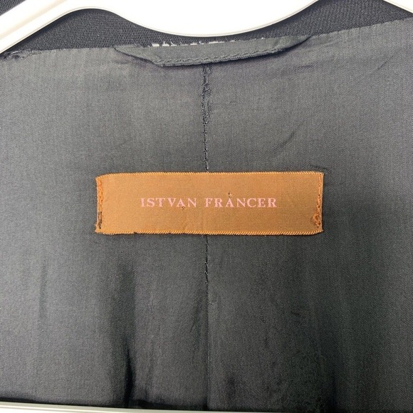 Istvan Francer Strong Shoulder Doublebreasted Wool Jacket Womens 8 ITALY—READ - Picture 7 of 12